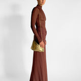 Fusion Long Sleeve Gathered Dress