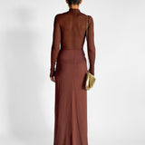 Fusion Long Sleeve Gathered Dress