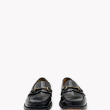 Horse-bit Detail Leather Loafers