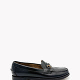 Horse-bit Detail Leather Loafers
