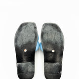 Puffy Quilted Leather Slides