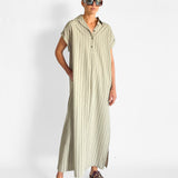 Sleeveless Stripe Djellaba