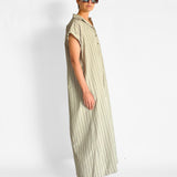 Sleeveless Stripe Djellaba