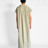 Sleeveless Stripe Djellaba
