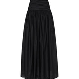 Ruched Maxi Skirt