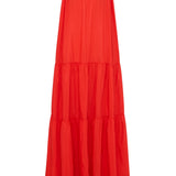 Voluminous Strapless Tiered Dress