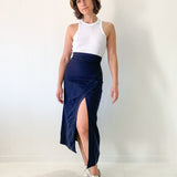 Linen Split Skirt