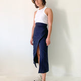 Linen Split Skirt