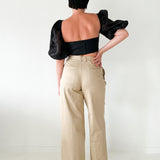 Bubble Sleeve Bralette Top