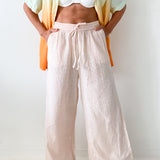 Montauk Eyelet-Cotton Trousers