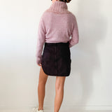 Pocket-Detail Denim Mini Skirt