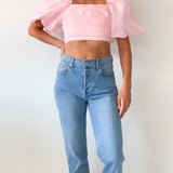 Myriad Puff Sleeve Cropped Top