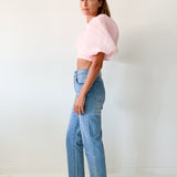 Myriad Puff Sleeve Cropped Top