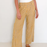 Stripe Cotton-Poplin Wide-Leg Pants