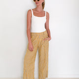 Stripe Cotton-Poplin Wide-Leg Pants