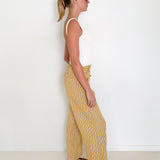 Stripe Cotton-Poplin Wide-Leg Pants