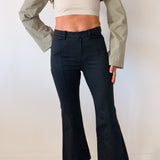 Cotton Twill Cropped Pants