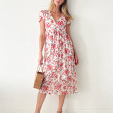Vermillion Bloom Dress
