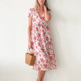 Vermillion Bloom Dress