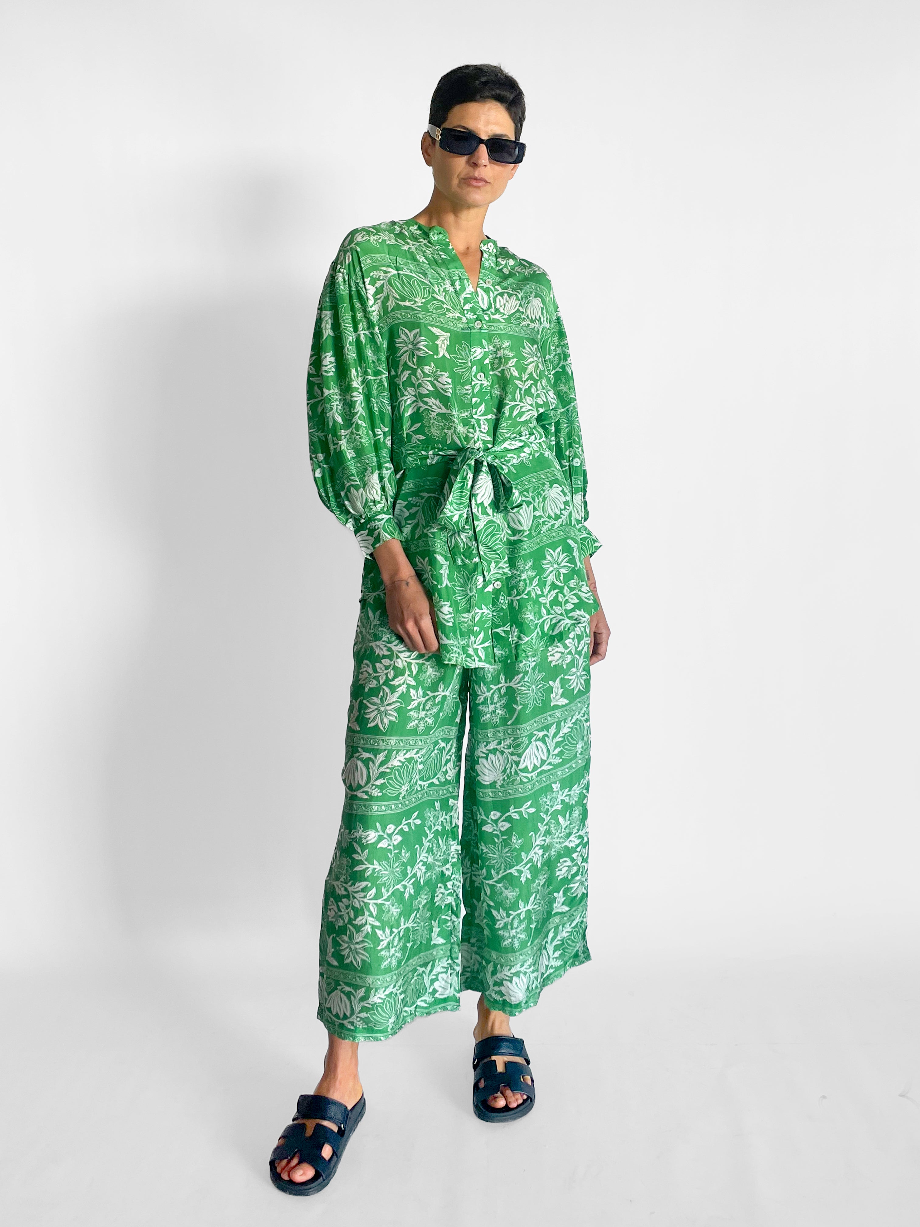 Hannah Tunic & Emmy Silk Pant Set, image 1 of 6