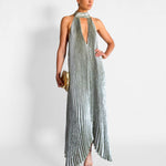 L'idee Pleat Halter Dress, image 1 of 4