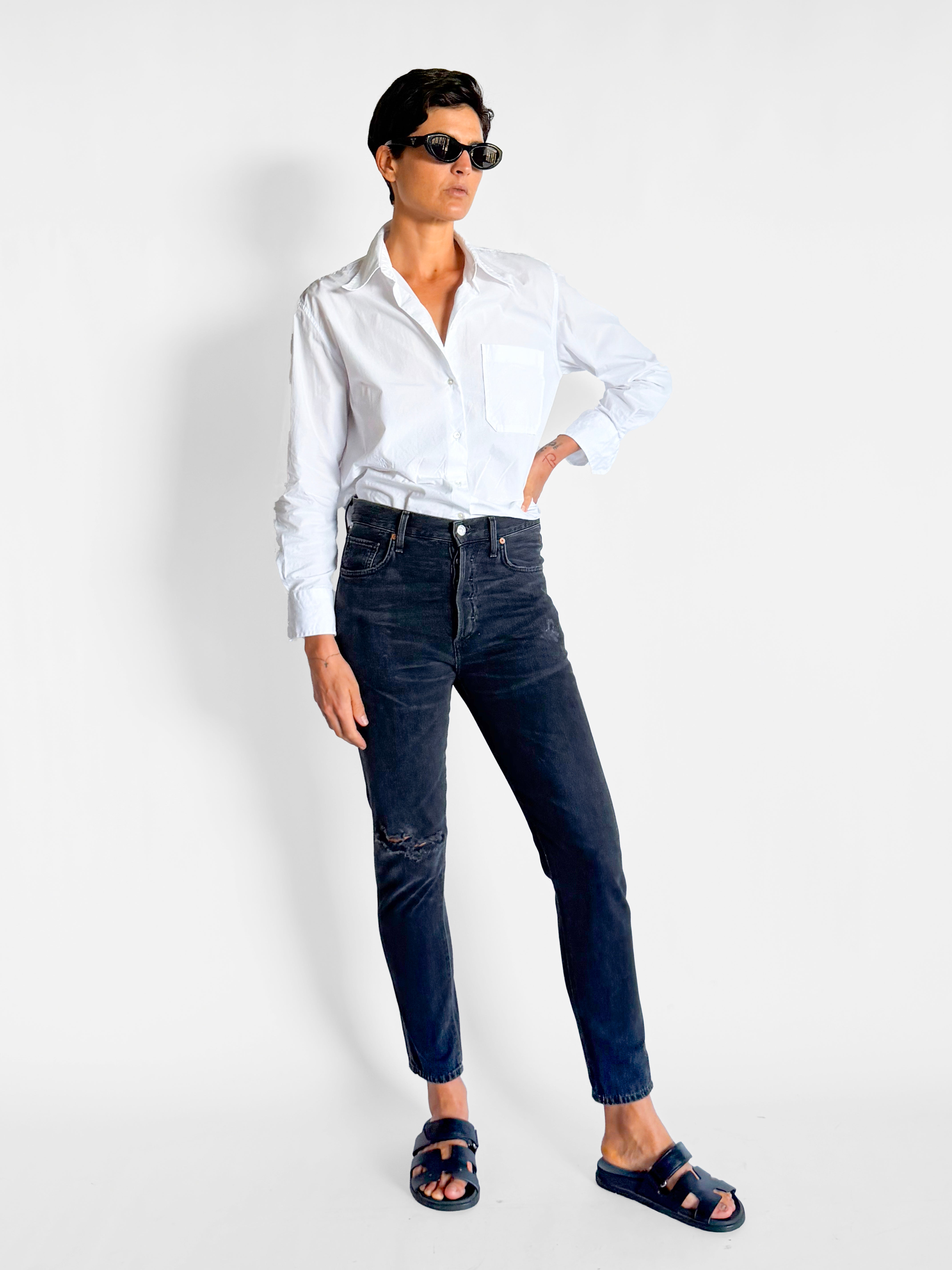 Citizens of Humanity Liya High Rise Classic Fit Crop Jeans, image 1 of 4