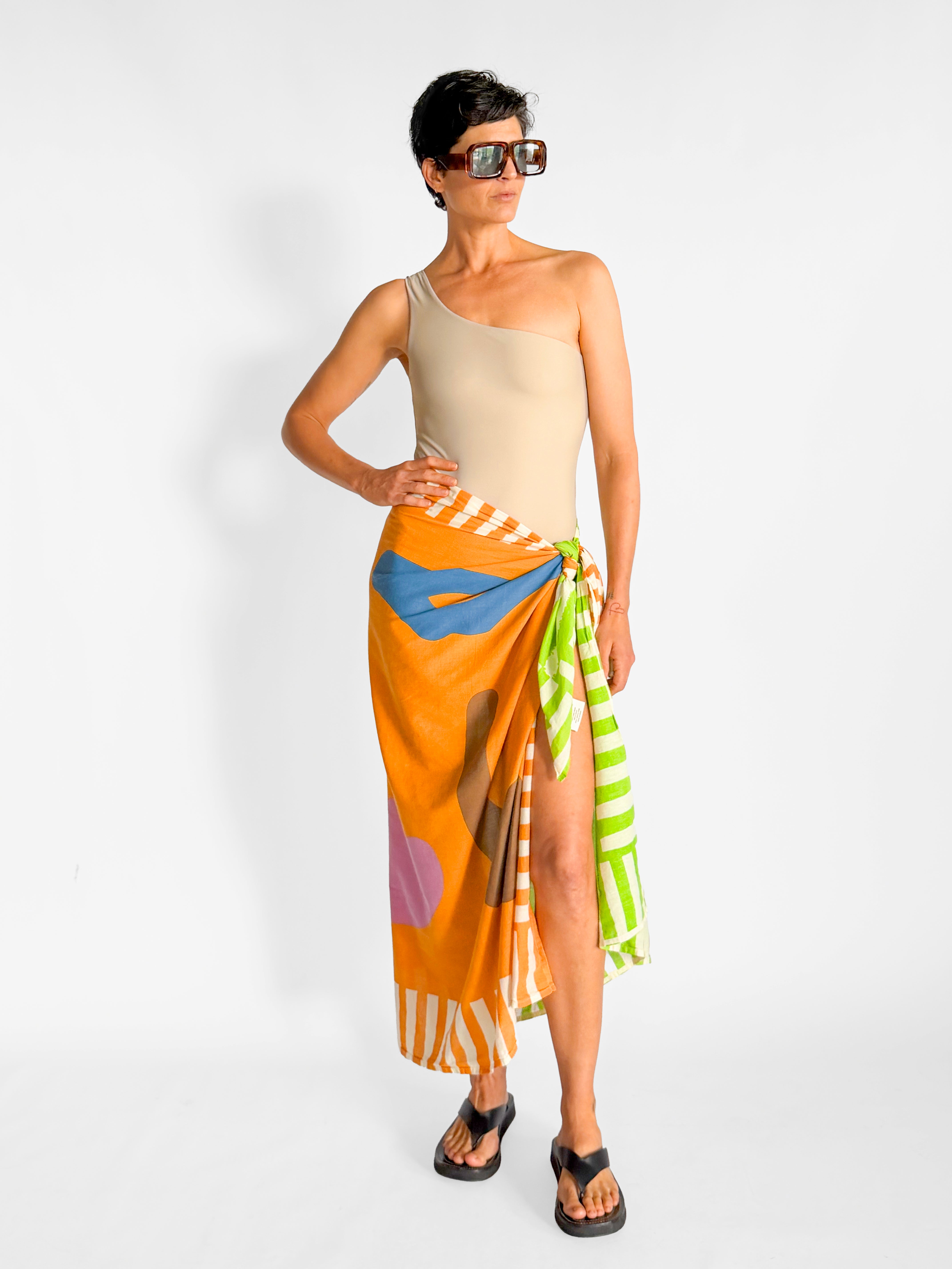 Lucy Folk Lucy Folk Hand Printed Sarong, image 1 of 4