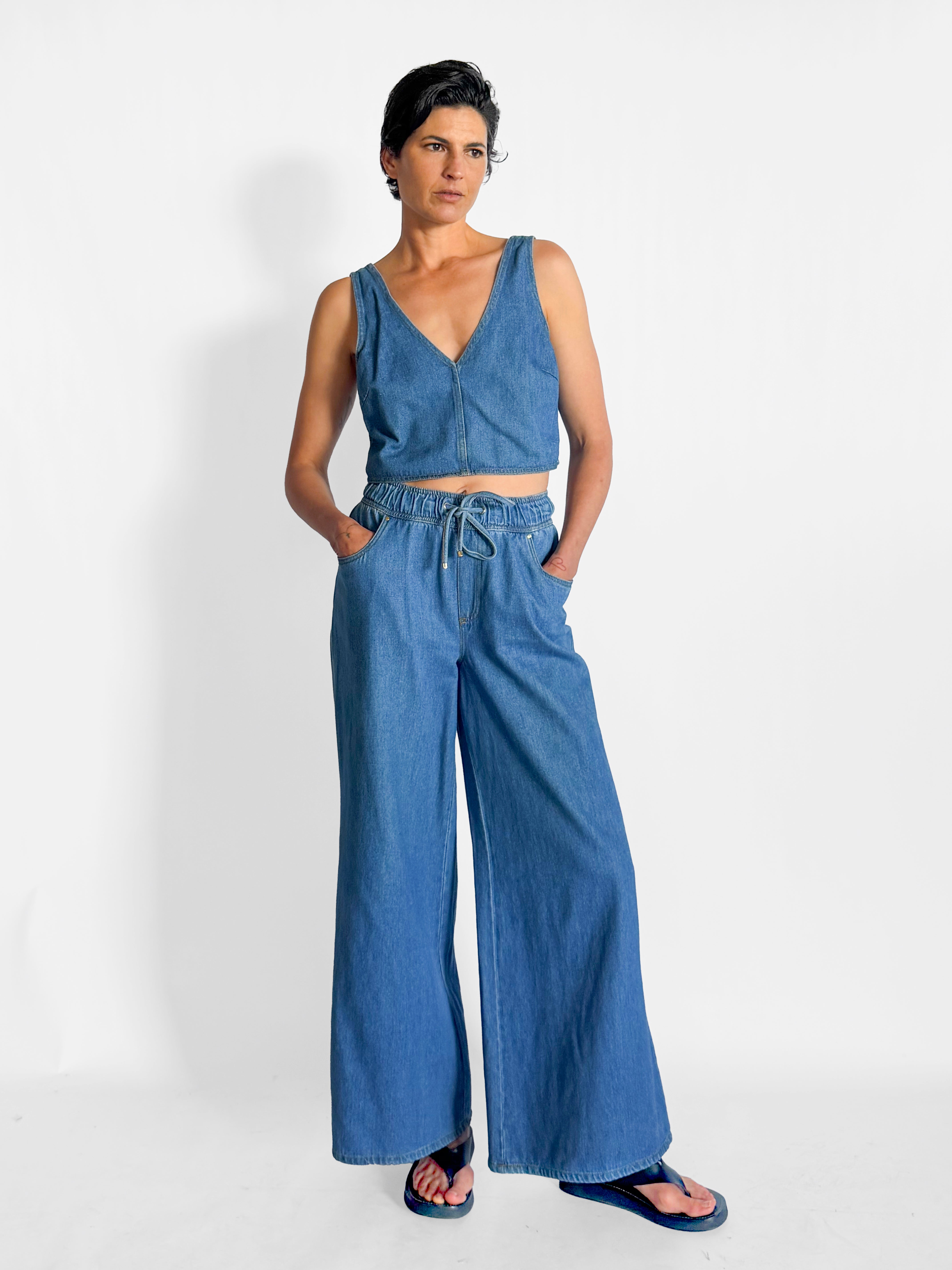 Aje Sadie Jeans & Mackay Top Set, image 1 of 5