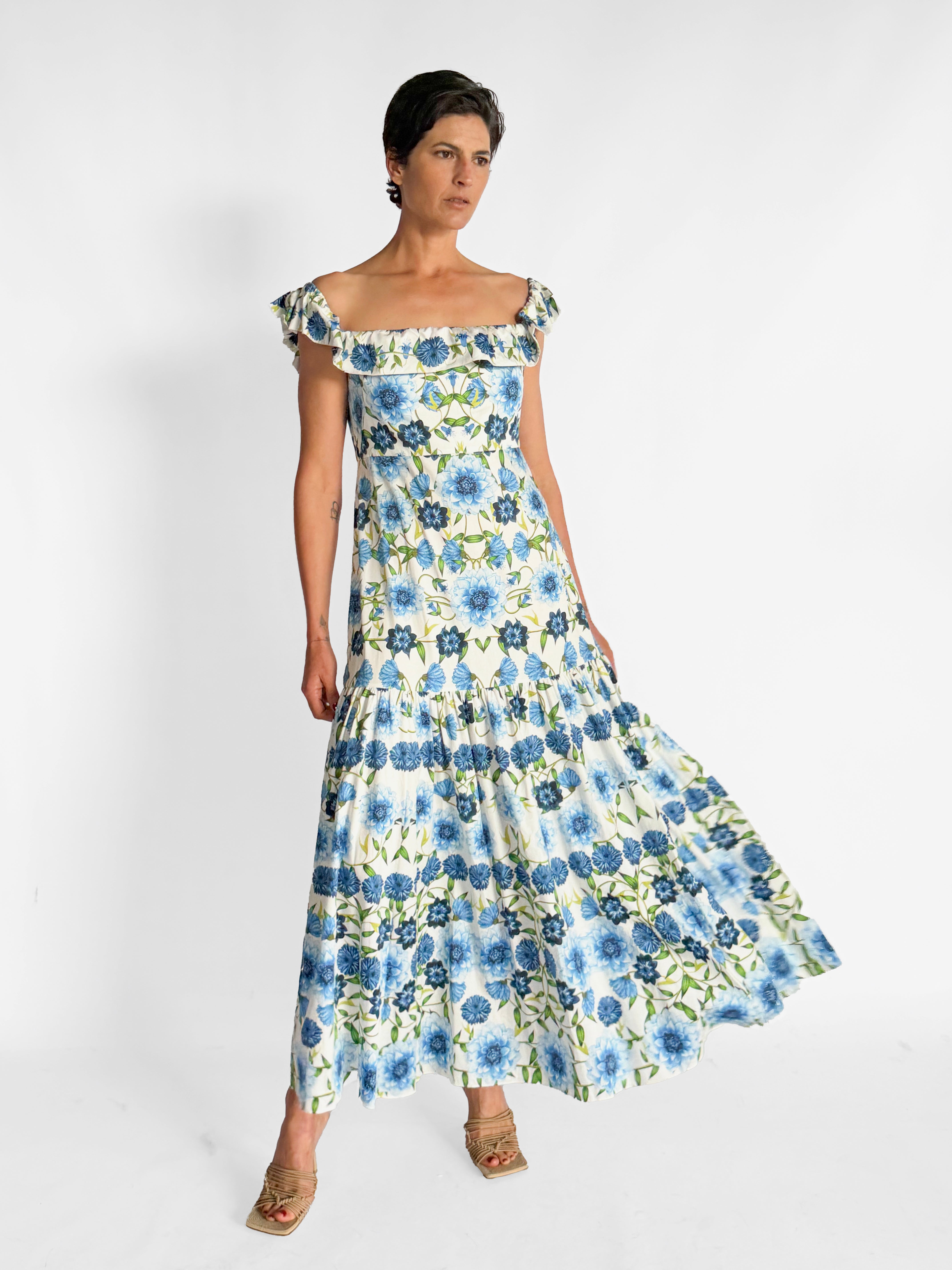 Borgo De Nor Ruffle Maxi Dress, image 1 of 4