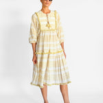 Zimmermann Striped Woven Tassel Midi Dress, image 1 of 5