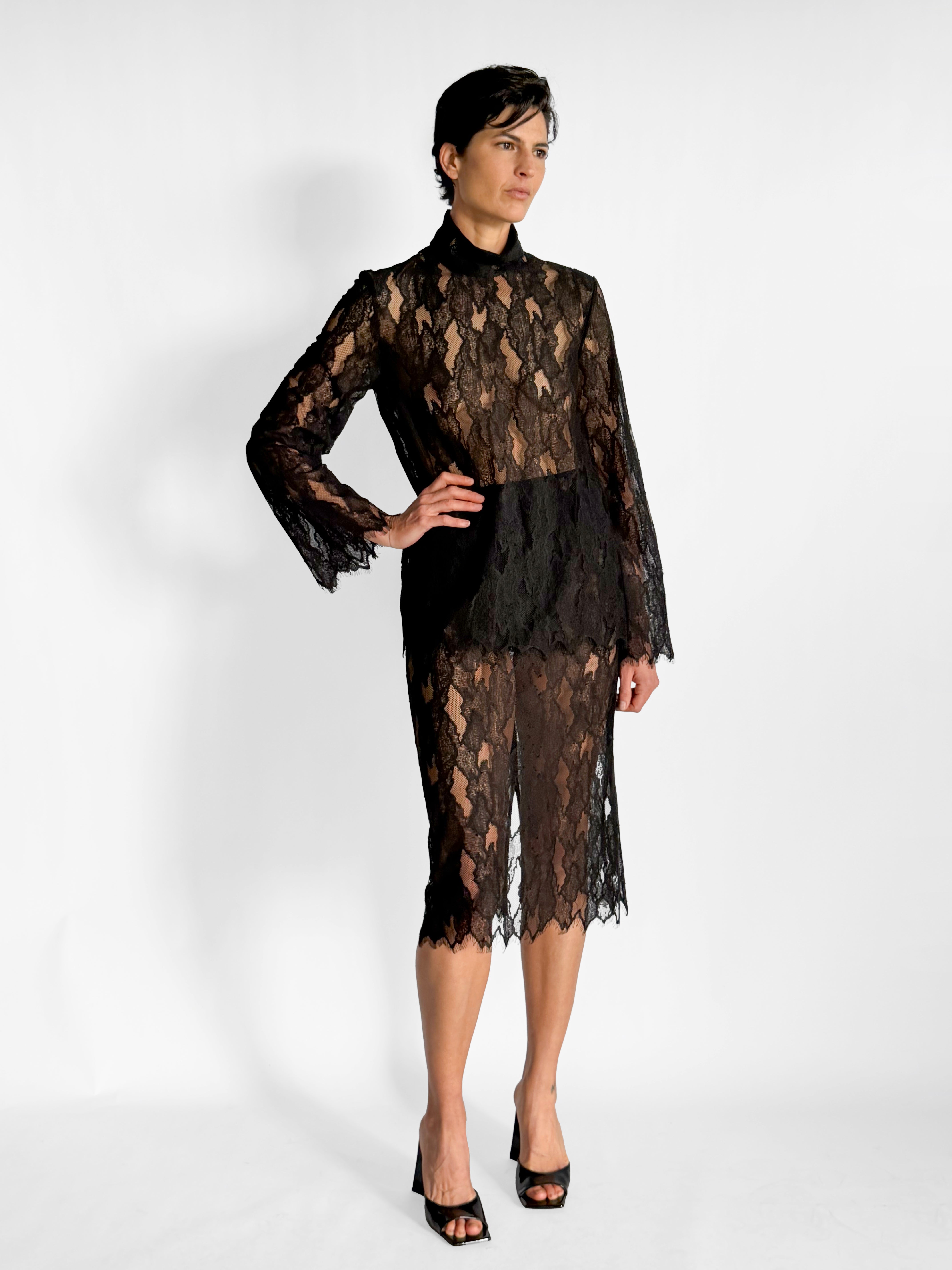 Camilla and Marc Zemira Lace Top & Midi Skirt Set, image 1 of 6