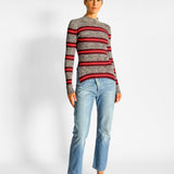 Proenza Schouler Long Sleeved Marled Striped Sweater, image 1 of 5