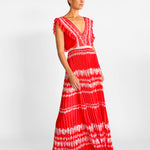 Self Portrait Ruffled Plisse-Georgette Maxi Dress, image 1 of 5