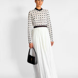 Self Portrait Floral Lace Pleated Maxi Dress, image 1 of 4