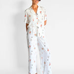 Ginia Isla Silk Shirt & Pants Set, image 1 of 5
