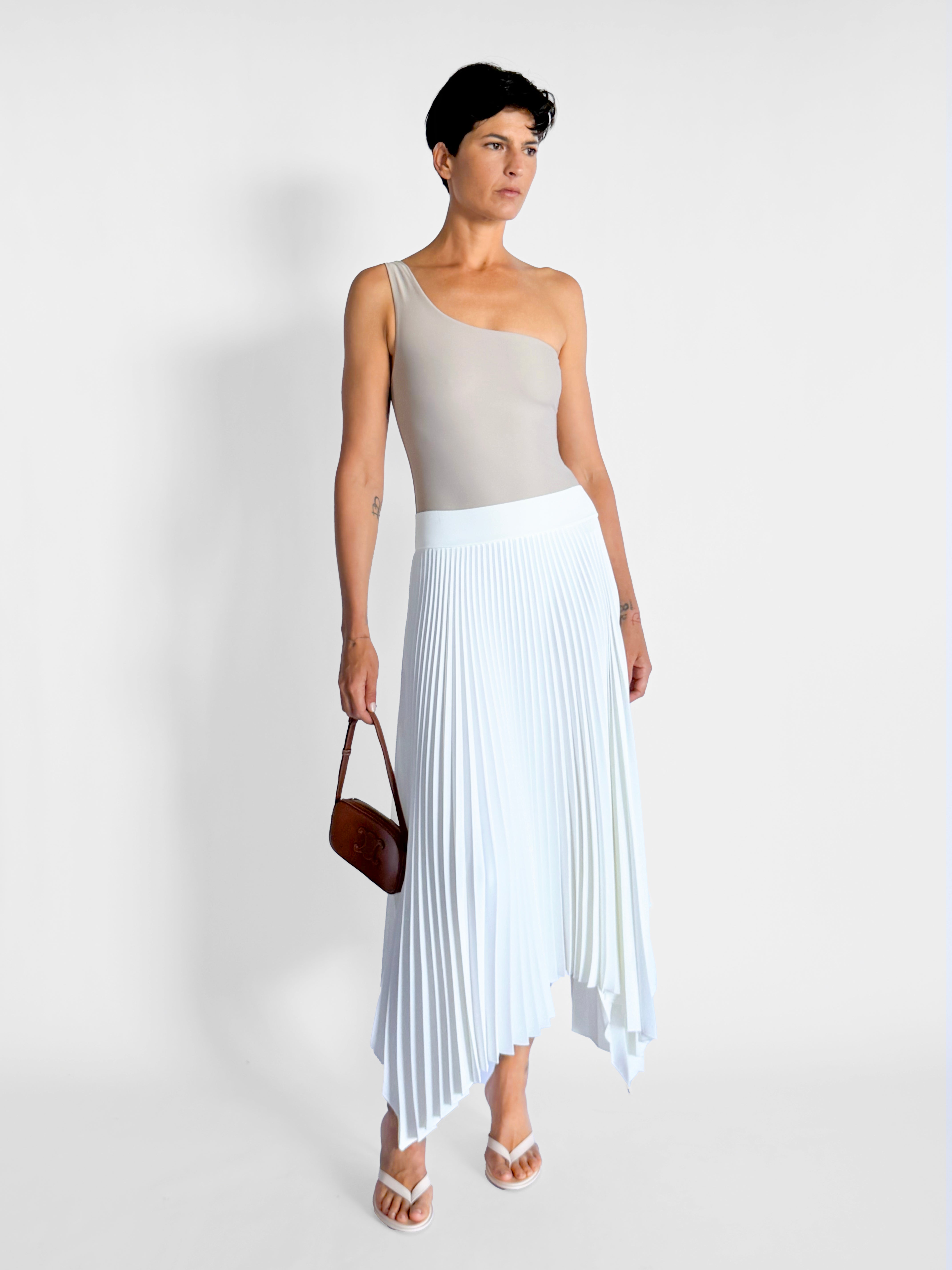 Joseph Ade-Rib Plisse Pleated Skirt, image 1 of 4