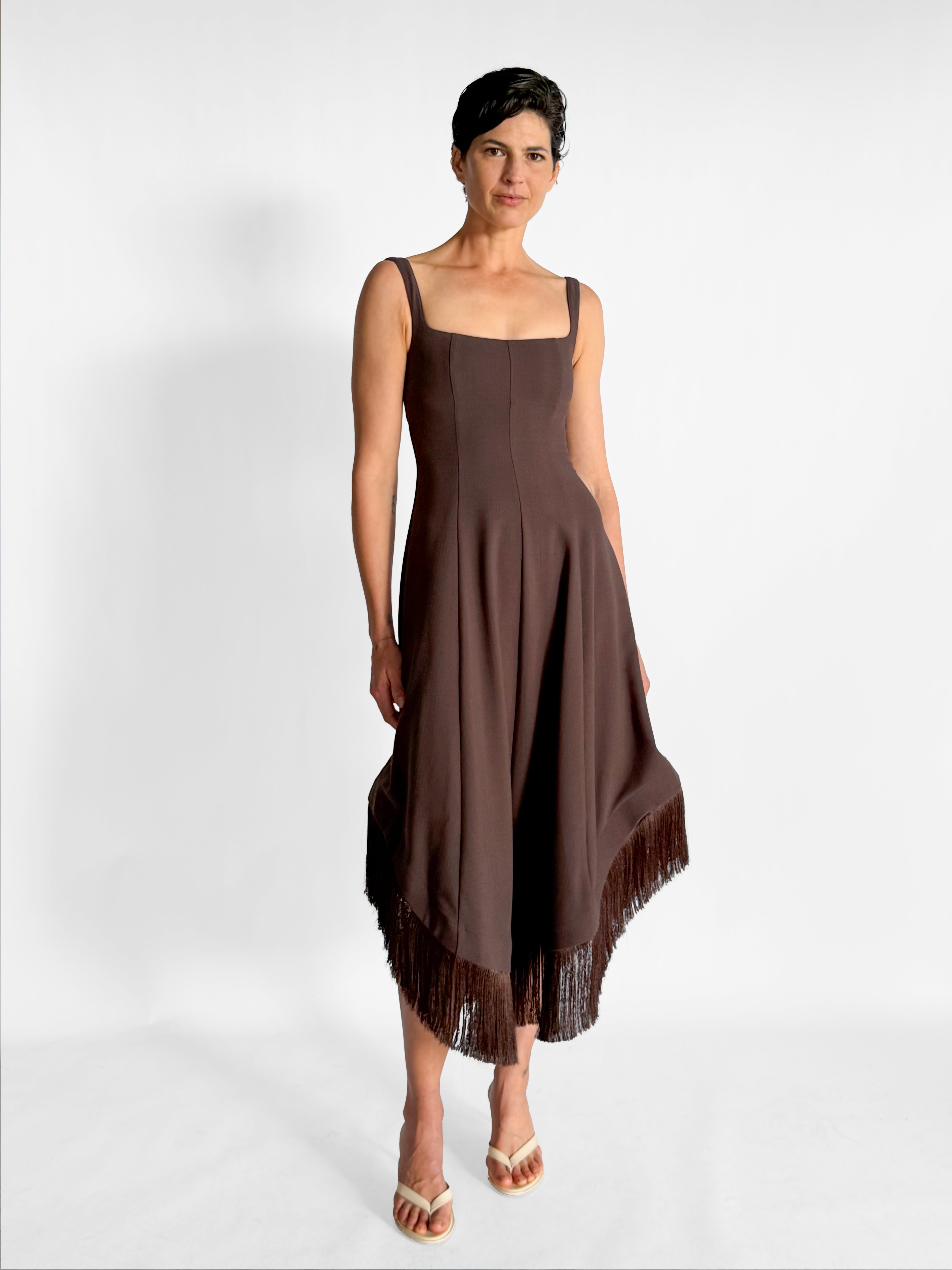 Clea Emine Fringe Hem Dress, image 1 of 4