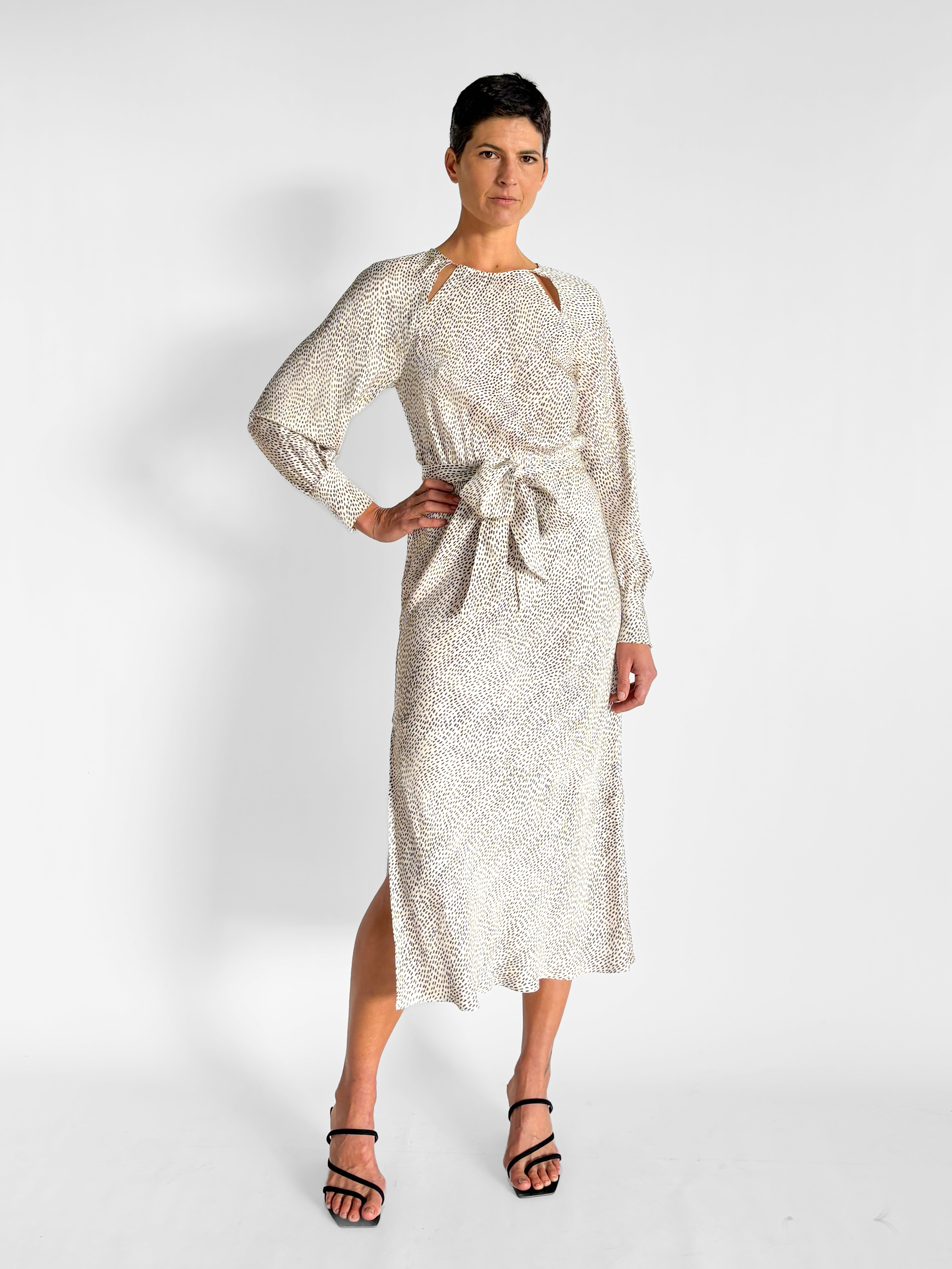 Willow Silk Midi Dress, image 1 of 4