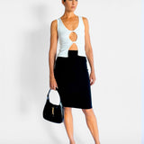 Saint Laurent Mid Rise Pencil Skirt, image 1 of 5