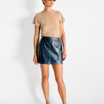 Camilla and Marc Florian Leather Mini Skirt, image 1 of 4