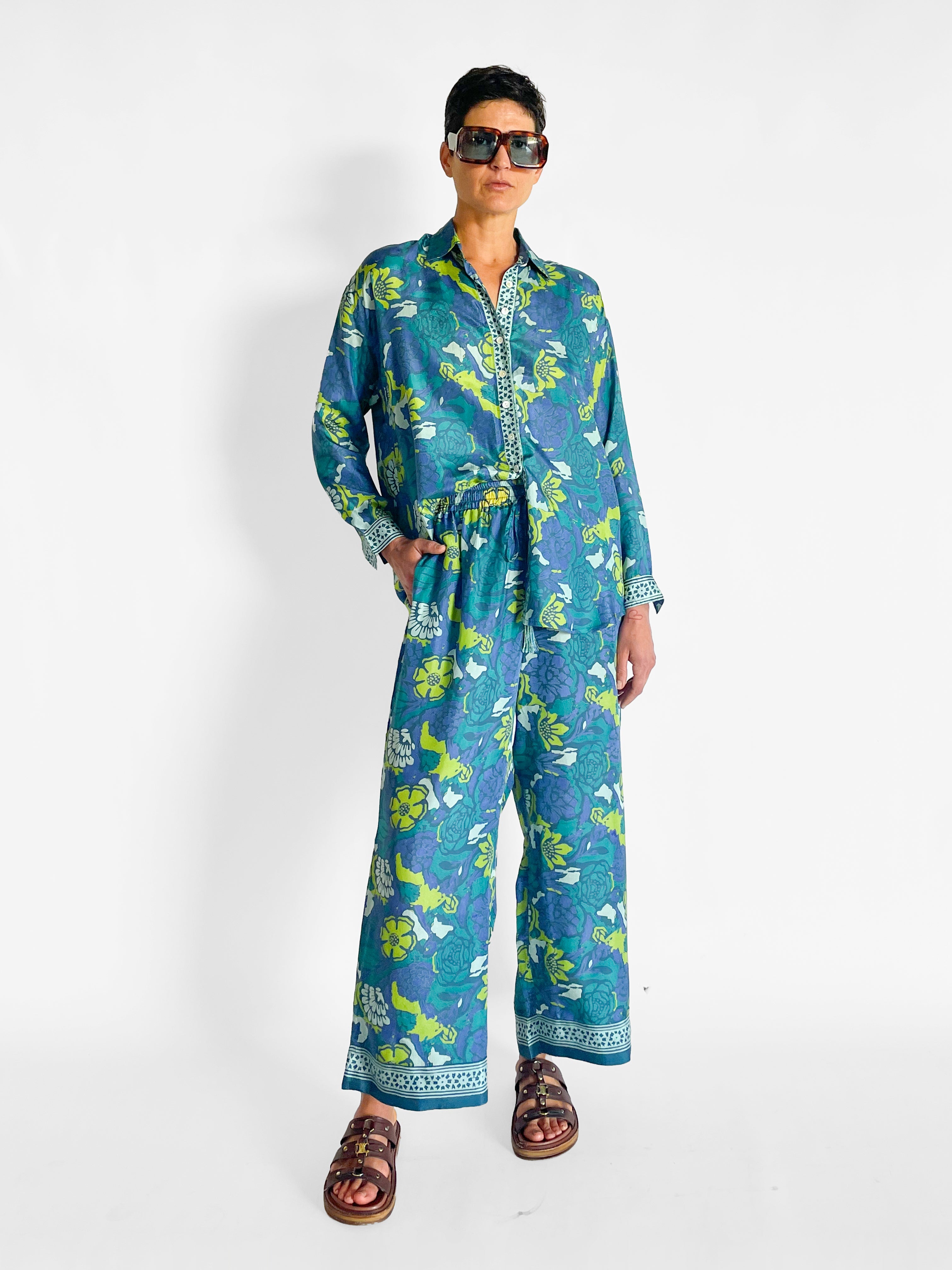Hannah Stevie Shirt and Azra Pant Set, image 1 of 5