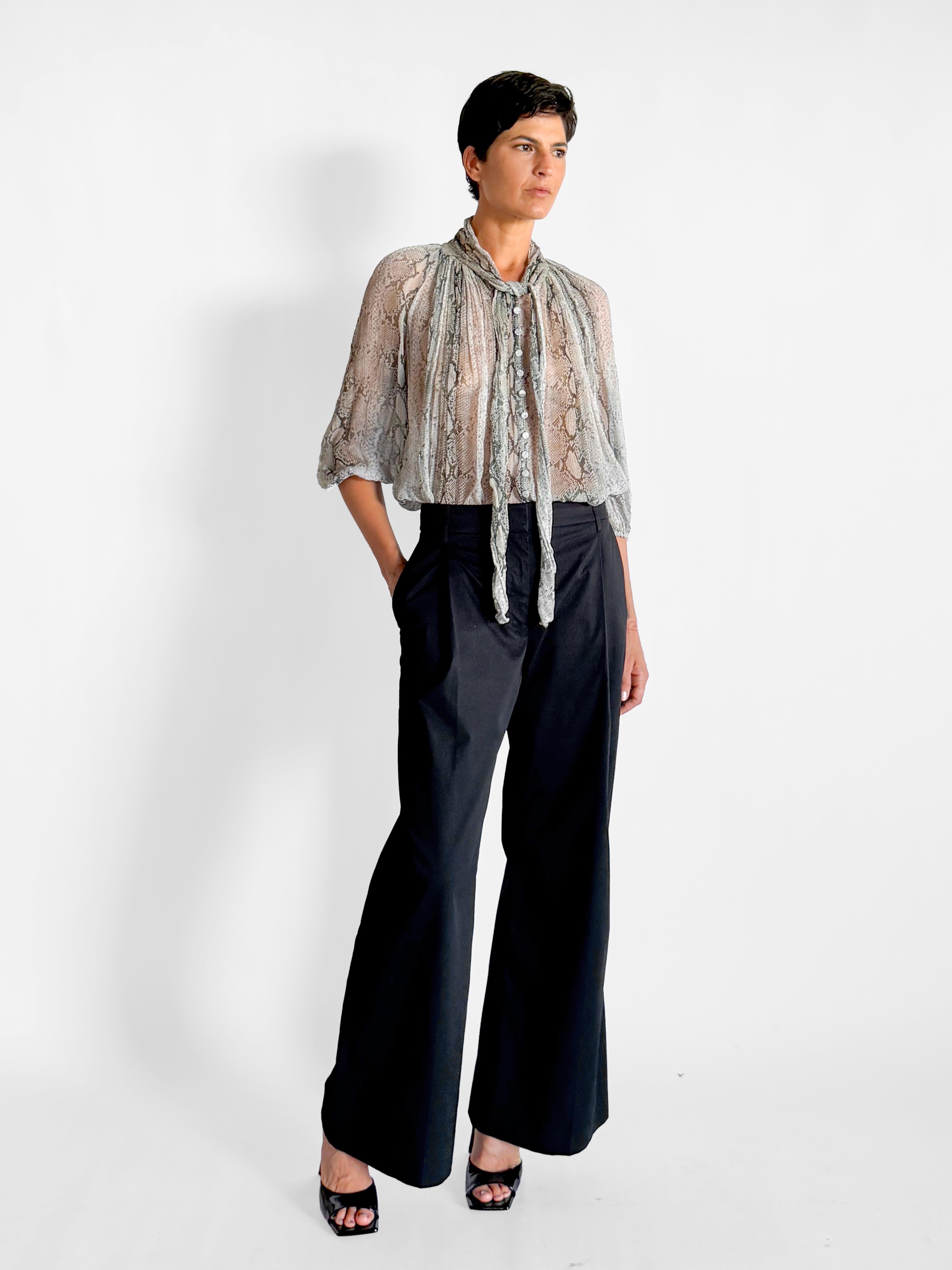Zimmermann Snake Silk Blouse, image 1 of 5