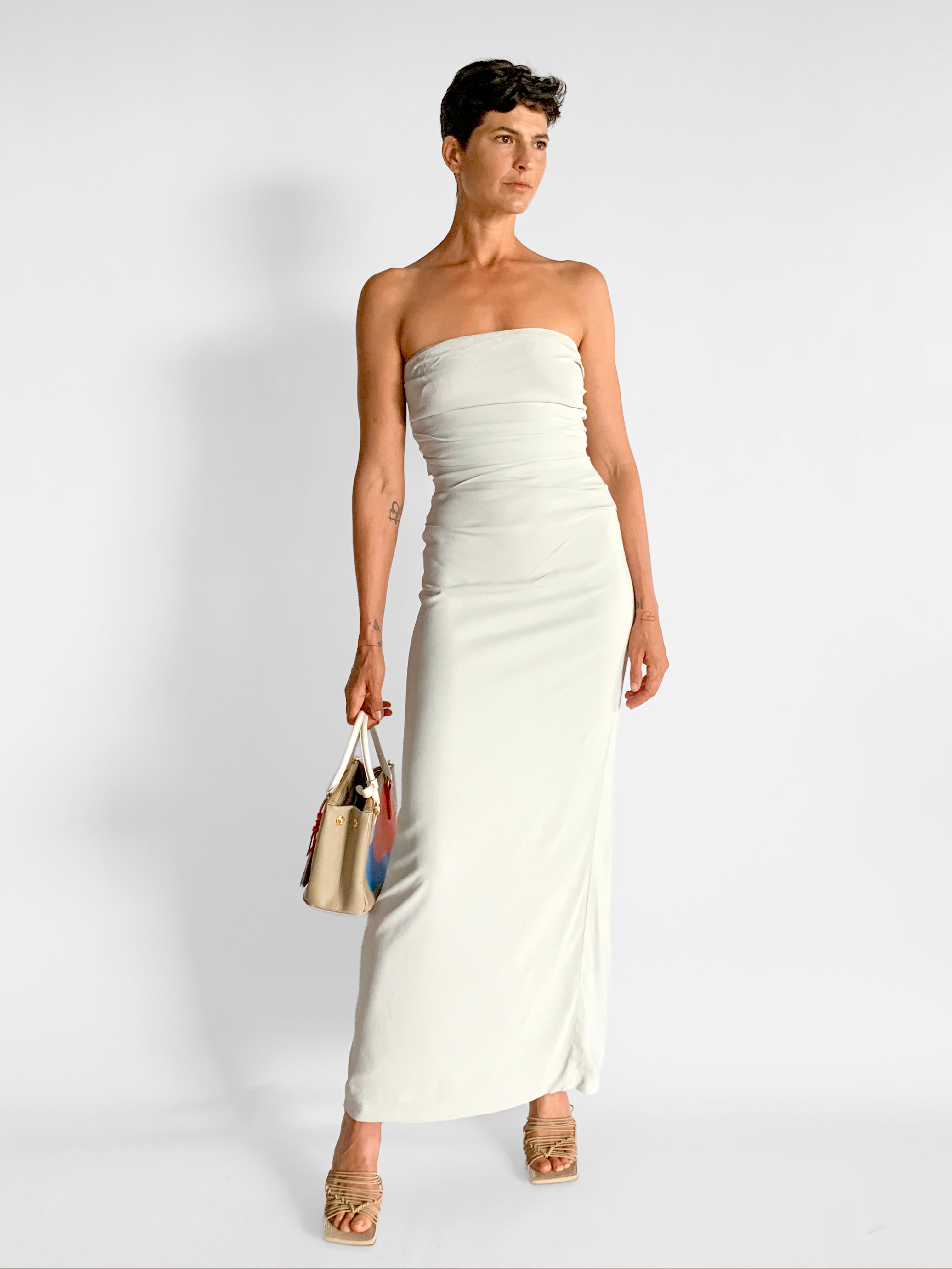 St. Agni Strapless Tie Back Dress, image 1 of 5
