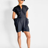 Bassike Wrap Playsuit, image 1 of 5
