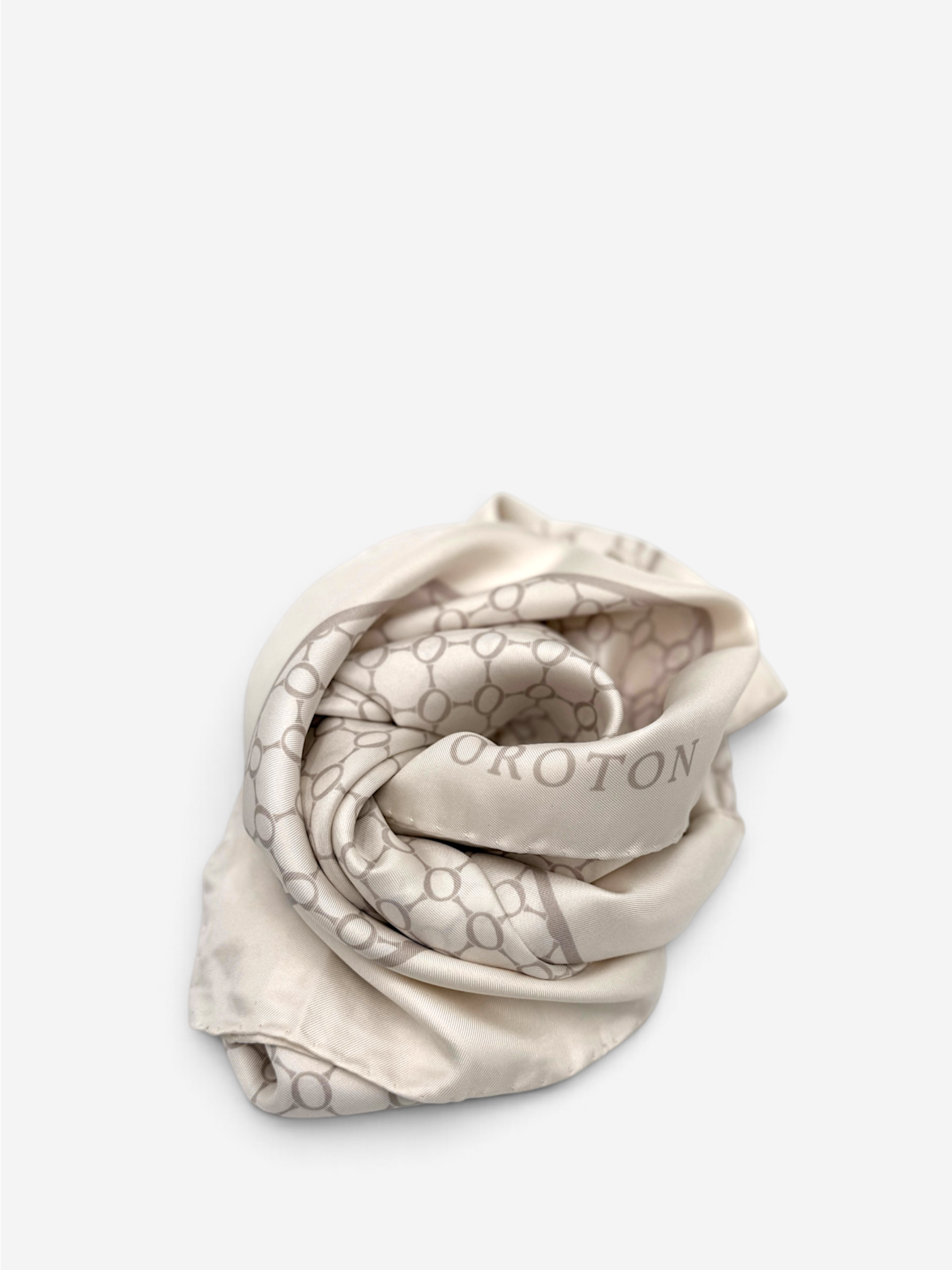 Oroton Silk Monogram Scarf, image 1 of 4