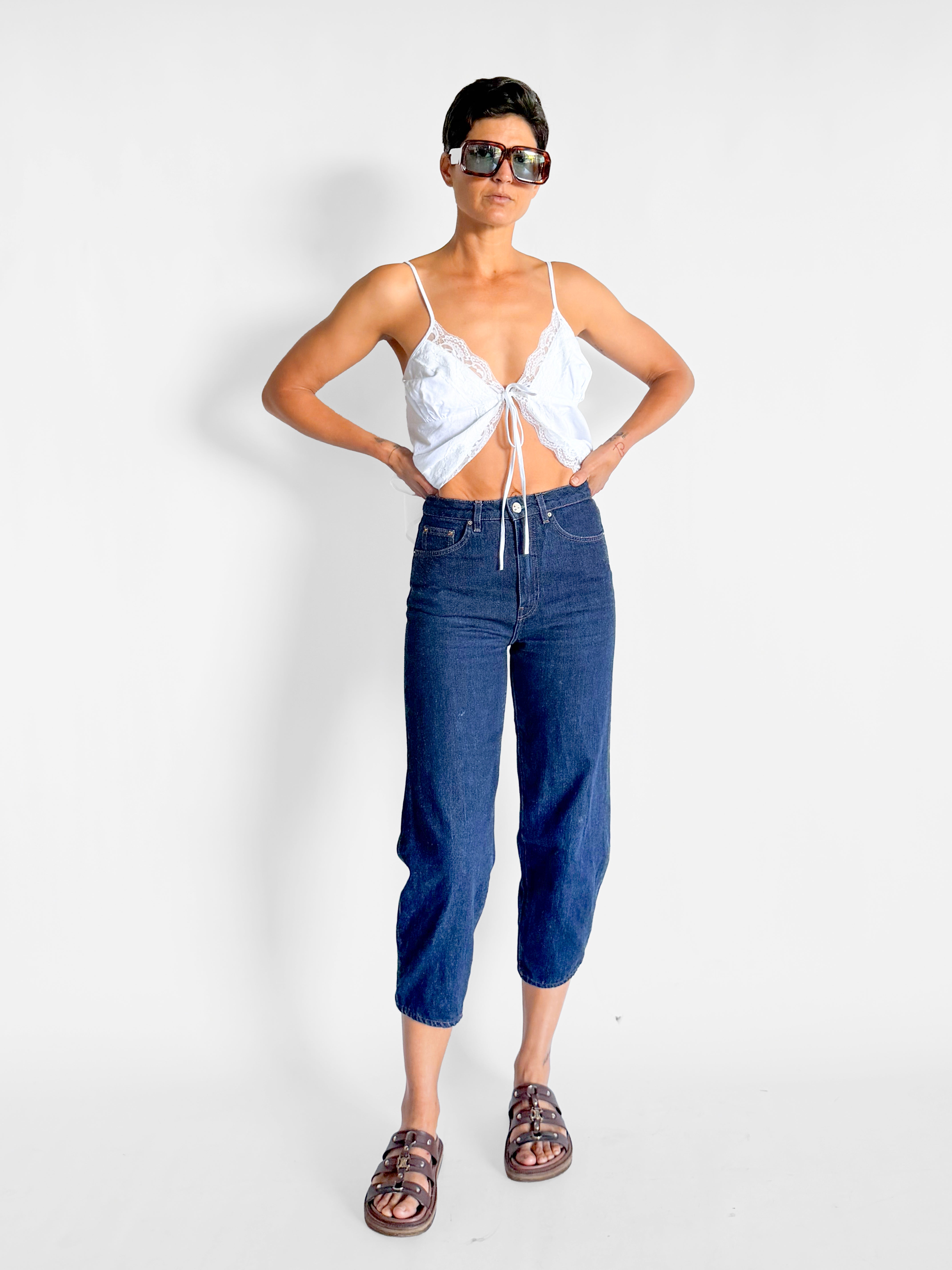 Toteme High Rise Barrel Leg Jean, image 1 of 4