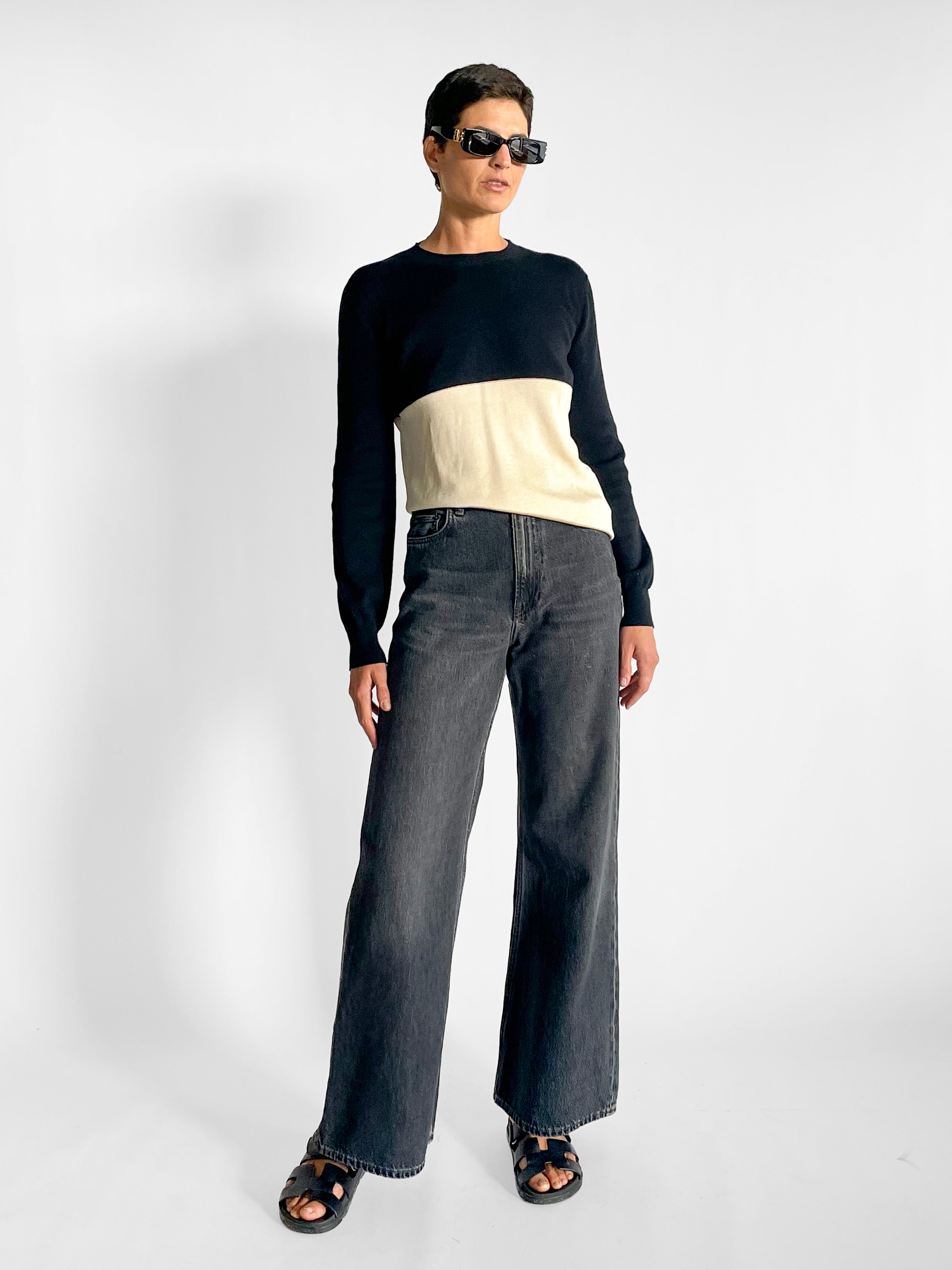 Jil Sander Contrast Panel Knit Top, image 1 of 6