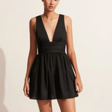 Plunge Mini Dress