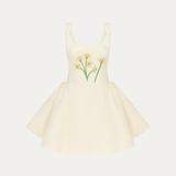Ariel Embellished Wool Mini Dress