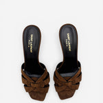 Saint Laurent Tribute Suede Mules, image 2 of 5